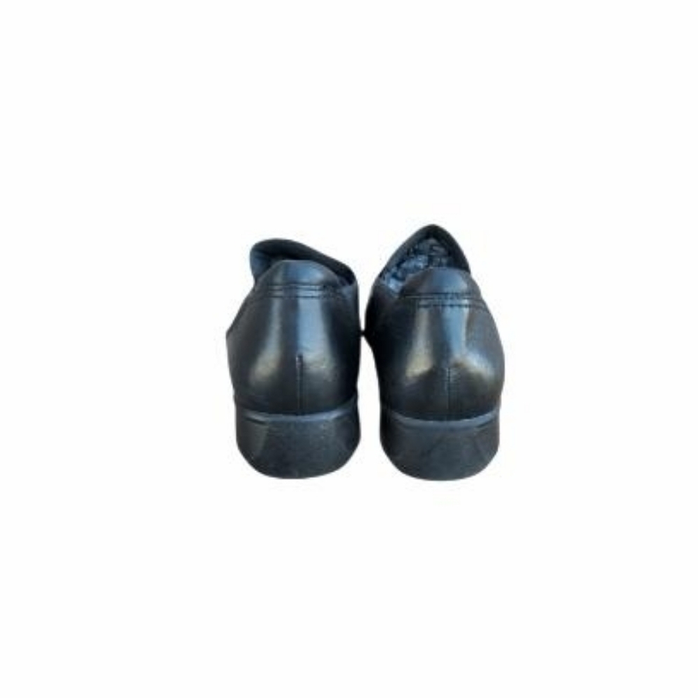 Clarks Collection Black Leather May Poppy Casual Dress Shoe Loafer Slip On 11 - Picture 6 of 8